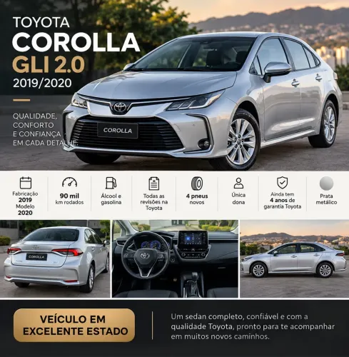 Toyota Corolla GLI 2.0 16V Flex Aut. 2020