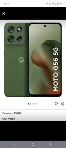 celular motorola g56 256g seminovo