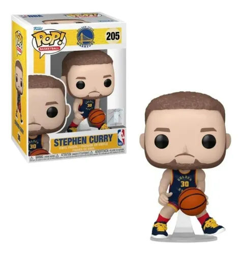 boneco funko pop! nba: warriors stephen curry candide #205 + caixa de acrílico