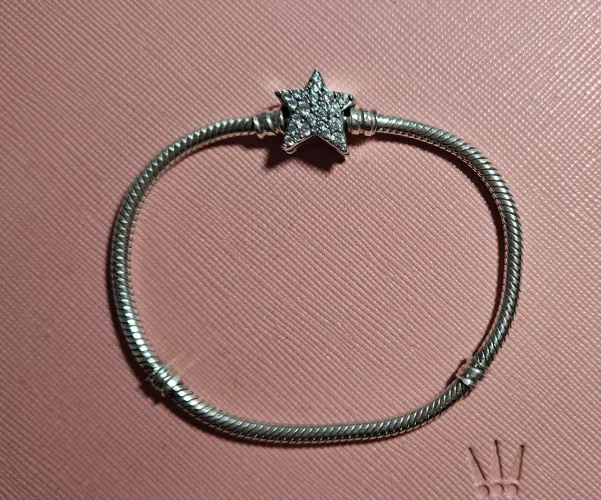 Pulseira Pandora Fecho Estrela Brilhante