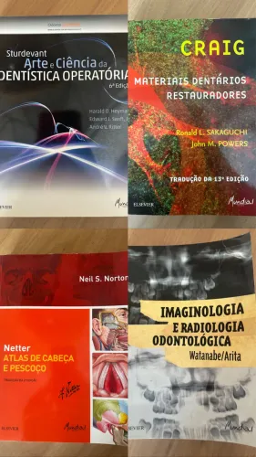 Kit de livros de odontologia