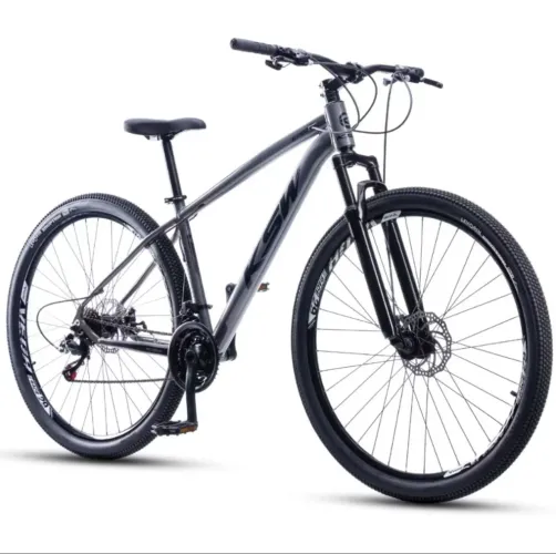 Bicicleta KSW Aro 29 Freio a Disco - Grafite/Cinza