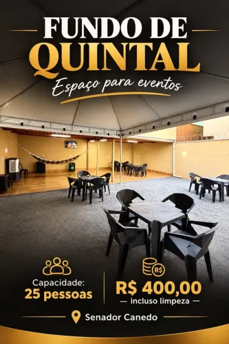 Espaço para eventos em senador canedo