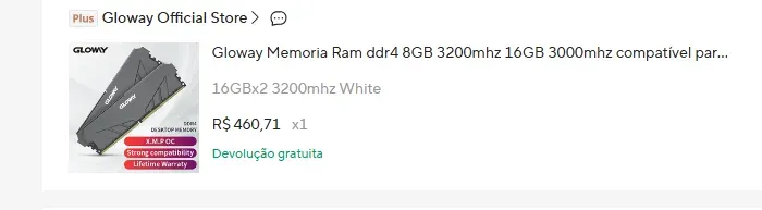 Memoria ram ddr4