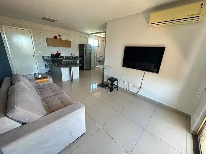APTO MOBILIADO p/ aluguel comi 54 m2, 1 quarto, Ed. The Residence Tower em Jóquei - Teresi