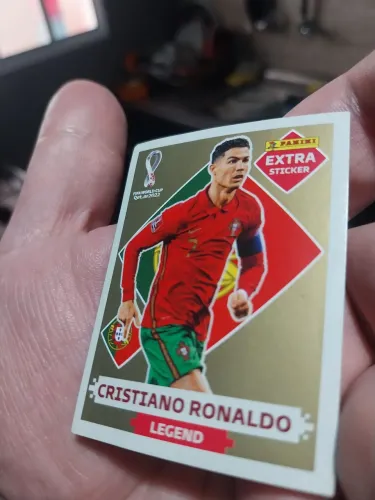 Figurinha Legends Ouro Cristiano Ronaldo CR7 2022