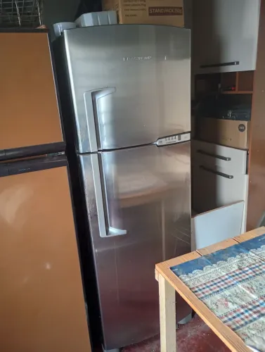 Geladeira inox Brastemp 