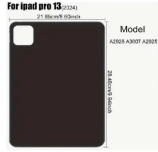 Capa Silicone Macio iPad Pro 12.9 4ª Geração Preto Fosco Preto