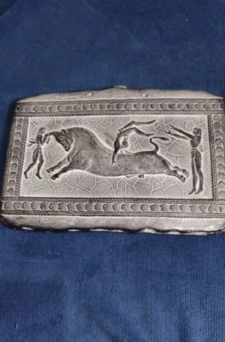 Placa Decorativa Grega em Gesso Artístico- Alto-Relevo Clássico Escultura Importada Grécia