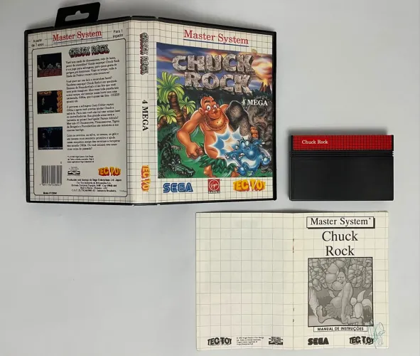 Master System Tec Toy Sega Chuck Rock