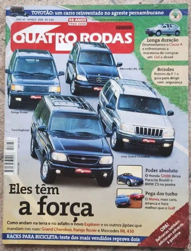 Revista Quatro Rodas - Comparativo de 4 SUVs