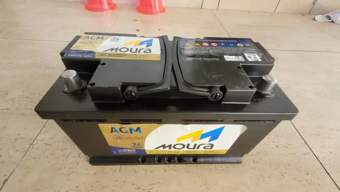 Bateria AGM 80Ah MOURA SEMINOVA. Stop Start Garantia de 6 meses.