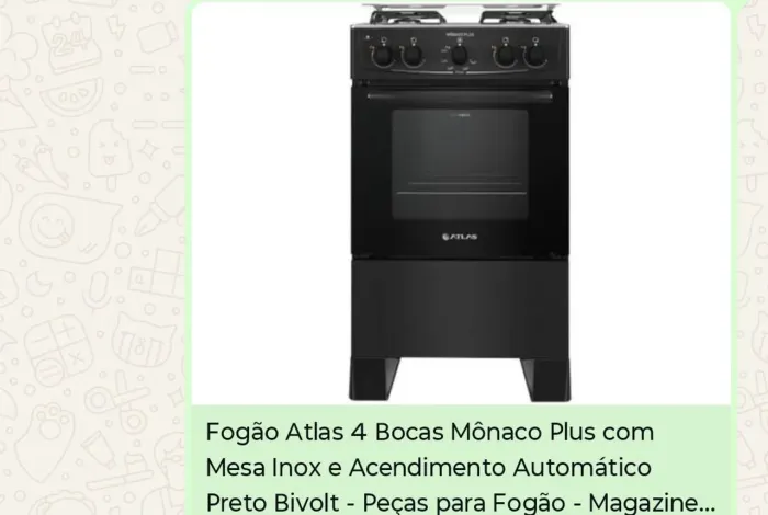 Vendo 1 Fogão 4 Bocas novo na caixa 