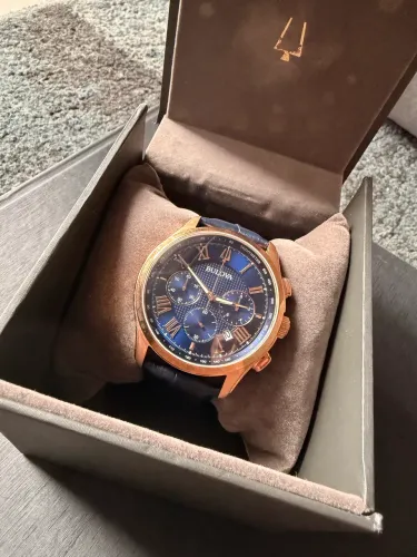 Bulova Sutton Chronograph Rosê Gold 97B170 - Estado de Novo | Completo na Caixa