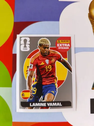 ? Figurinha do Lamine Yamal Prata disponível! Ótimo estado estado de conservação!