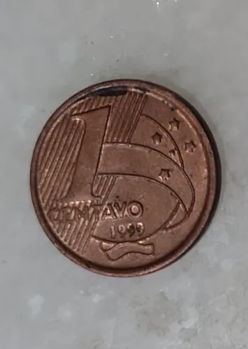 Moeda de R$0,01 - 1999 - Brasil Duplo