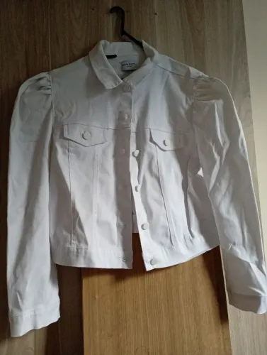 Jaqueta jeans branca