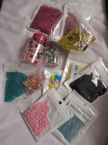 Kit miçangas para pulseiras e colares