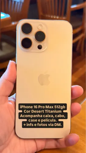 iPhone 16 Pro Max 512gb COMPLETO