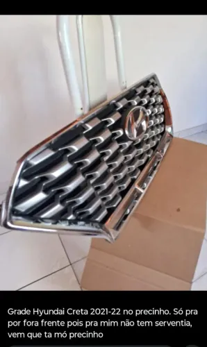 Título: Grade Dianteira Hyundai Creta 2021 2022 Original - Sem Detalhes*<br>
