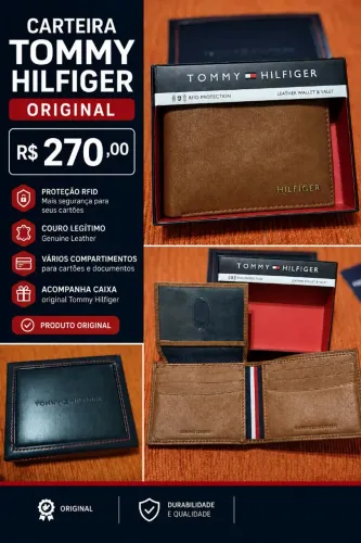 Carteira Tommy Hilfiger original
