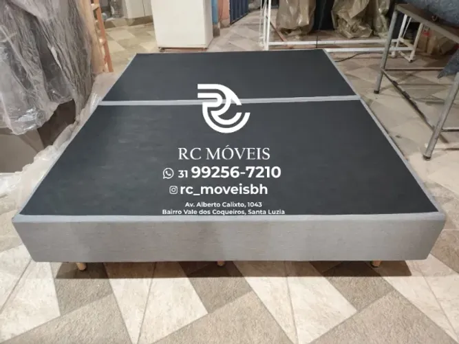 Base Box Queen Bipartida Blindada Reforçada 1,58x1,98 - Linha Premium