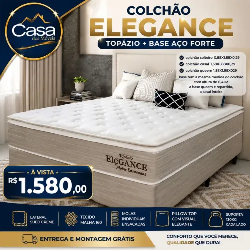 Cama Casal Elegância