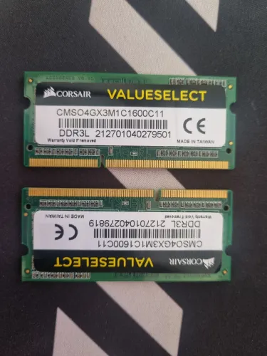 Memória RAM DDR3l 2x4 Corsair