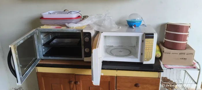 Vendo forno elétrico e microondas