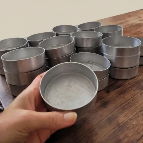 Forma Redonda Alumínio 7,5cm - Kit com 32 unidades