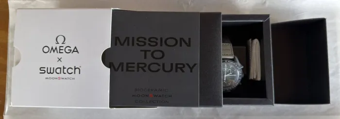 RELÓGIO OMEGA X SWATCH MOONSWATCH - MISSION TO MERCURY - ORIGINAL