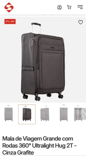 Mala de viagem SESTINI grande nova (com etiqueta)