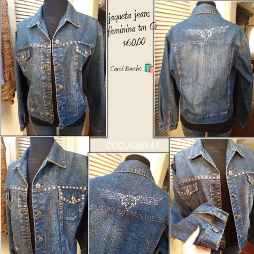 Jaqueta jeans feminina