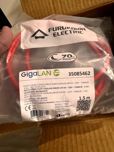 Patch Cord Cat6A Gigalan - Blindado - Furukawa