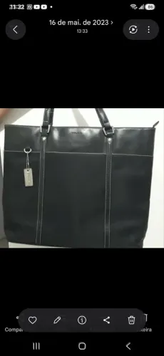 Bolsa grande passeio escola trabalho quase de presente