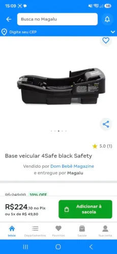 Base Veicular 4safe. Marca Safety 1st