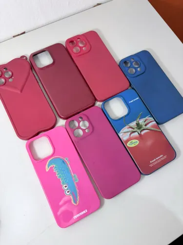 kit com 7 capinhas iphone 15 pro max