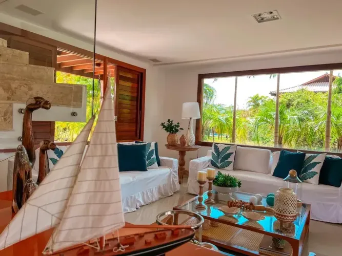 Casa de condomínio para aluguel com 5 suítes em praia do forte