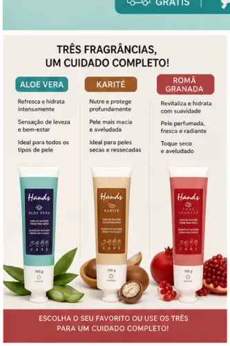 Creme para as mãos 