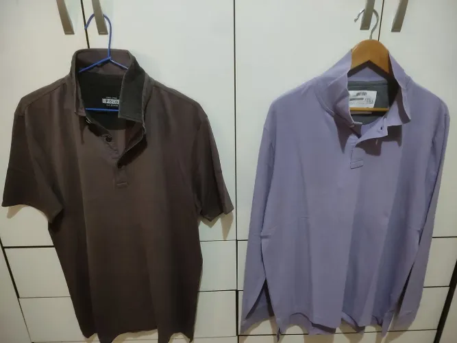Camisa Polo Angelo Litrico e Manga Longa Luigi Bertolli G, estado de novas