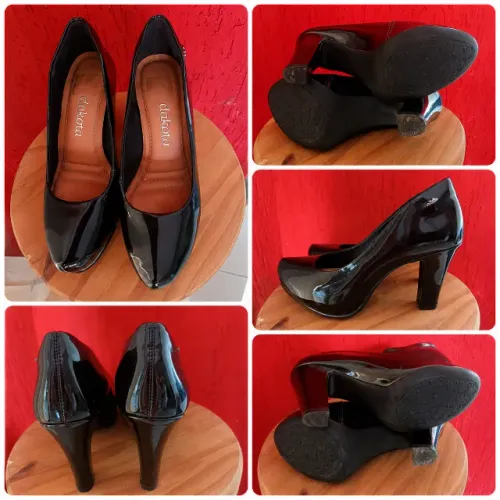 Scarpin Dakota Verniz Preto Nº 33 - Excelente Estado - R$ 99