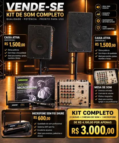 Caixas de som Com pedestal
