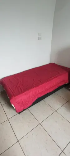 Cama baú de solteiro + colchão seminovo
