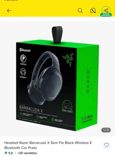 HEADSET RAZER BARRACUDA X