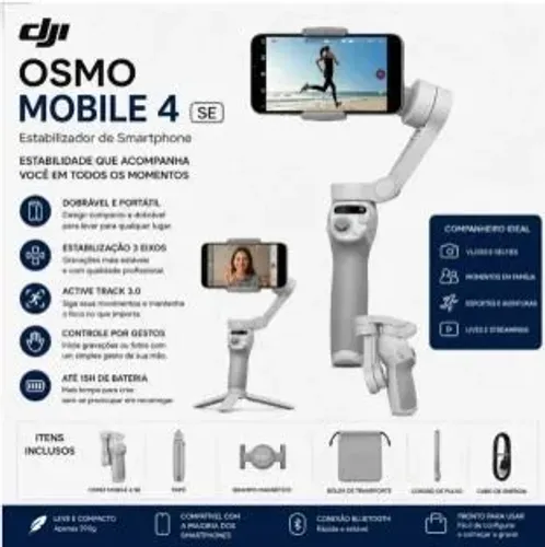 DJI Osmo Mobile 4 - Gimbal para celular completo