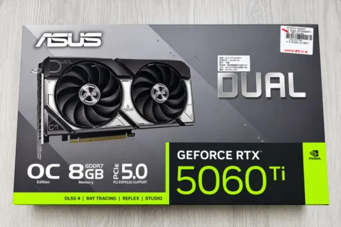 Asus Dual GeForce RTX5060TI OC 8GB GDDR7 PCI