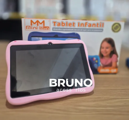 Tablet Infantil Educativo Com Capa Protetora Antimicrobianos e Alça