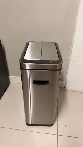 Lixeira automática 40litros inox