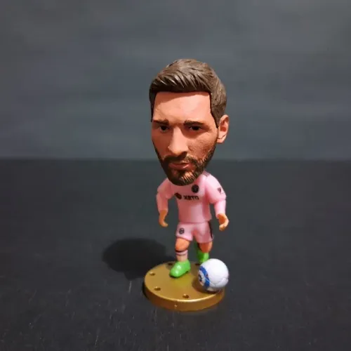 Mini Craque Articulável Lionel Messi Inter Miami 7cm PVC Colecionável