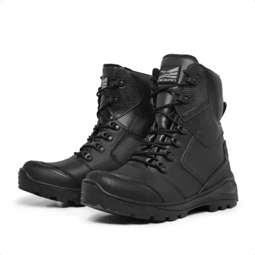 Bota Acero Mamute Pro Coturno Tático Preta